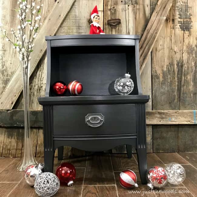 metallic painted table, metallic paint, silver metallic paint for wood furniture, elf on the shelf