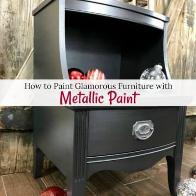 How to Paint Glamorous Furniture with Metallic Paint