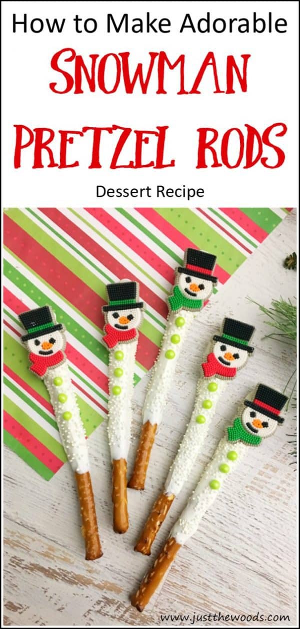 How to Make Adorable Snowman Pretzel Rods Holiday Snack