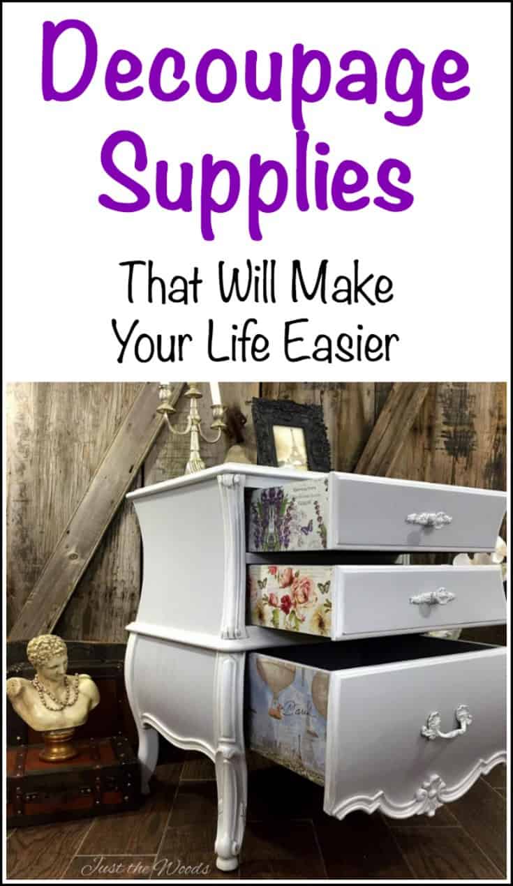Decoupage Supplies. When you want to know where to find decoupage supplies and what you need for decoupage projects. Decoupage materials found online.