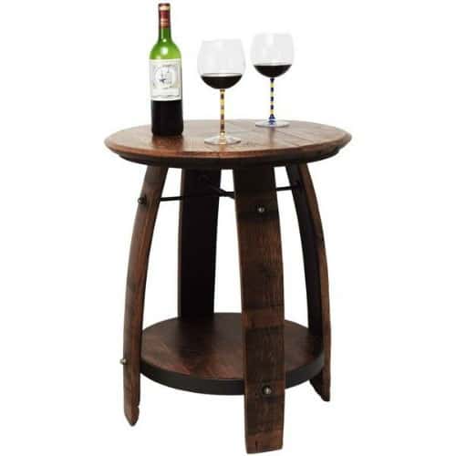 wine lovers gifts, wine barrel table, gift for wine lovers