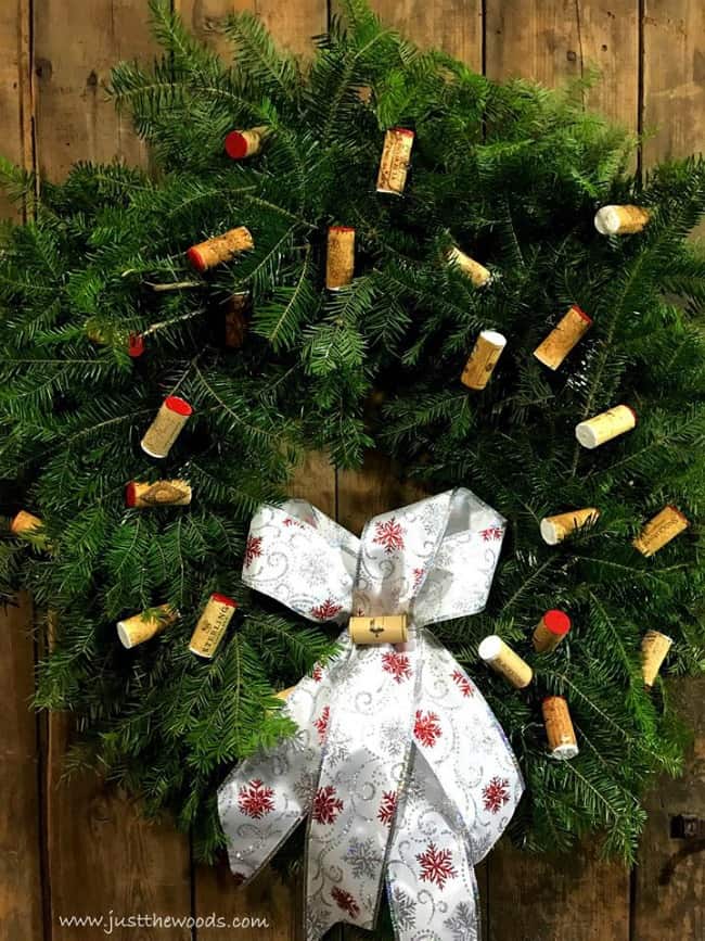 wine cork wreath, wine lovers wreath