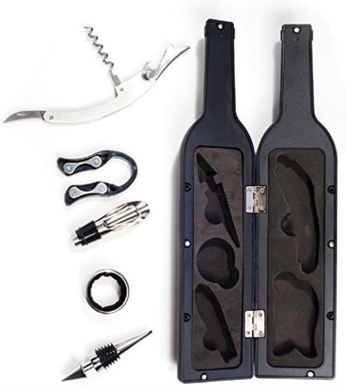 corkscrew gift set, gift for wine lovers, wine lover gift set