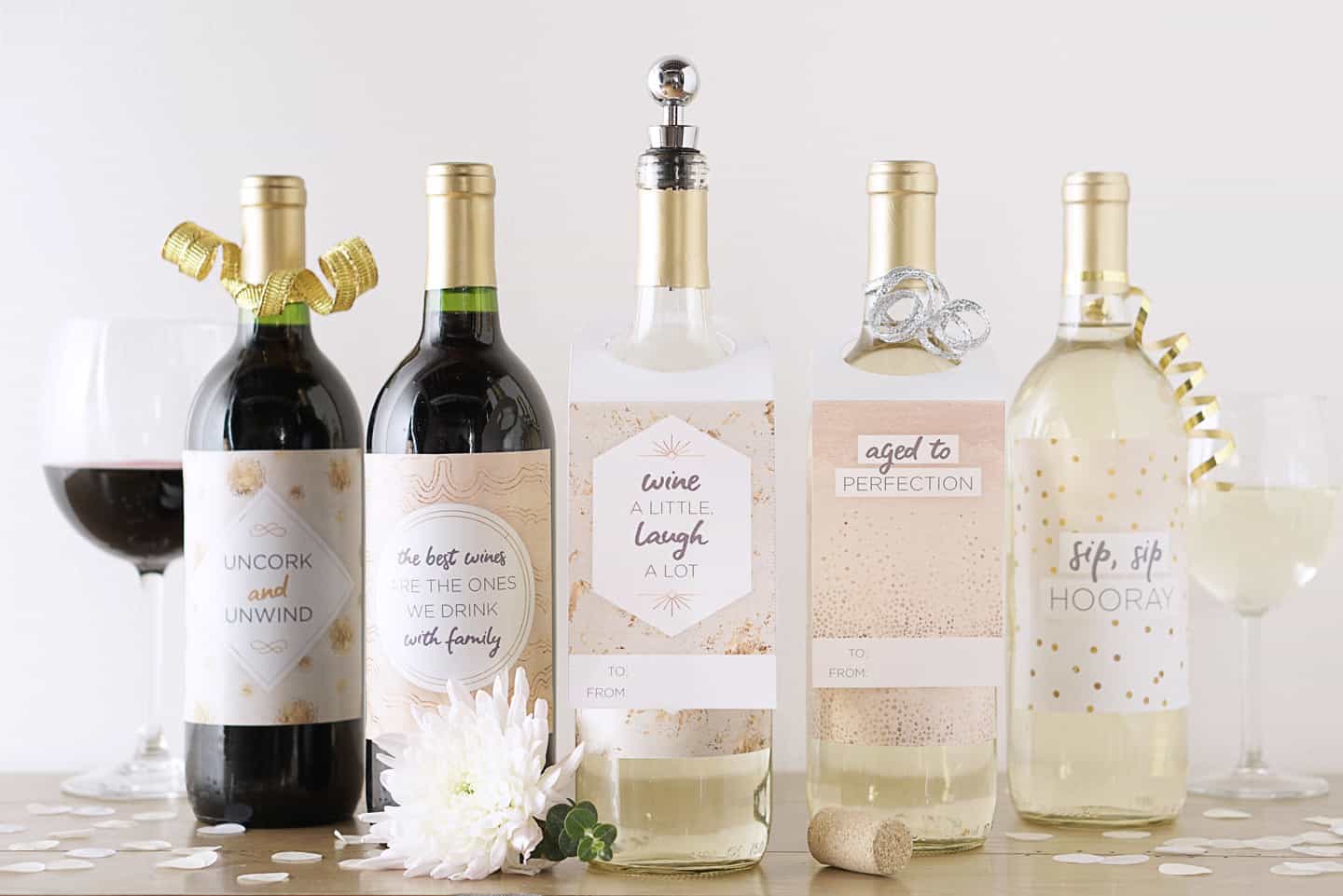 wine labels, printable