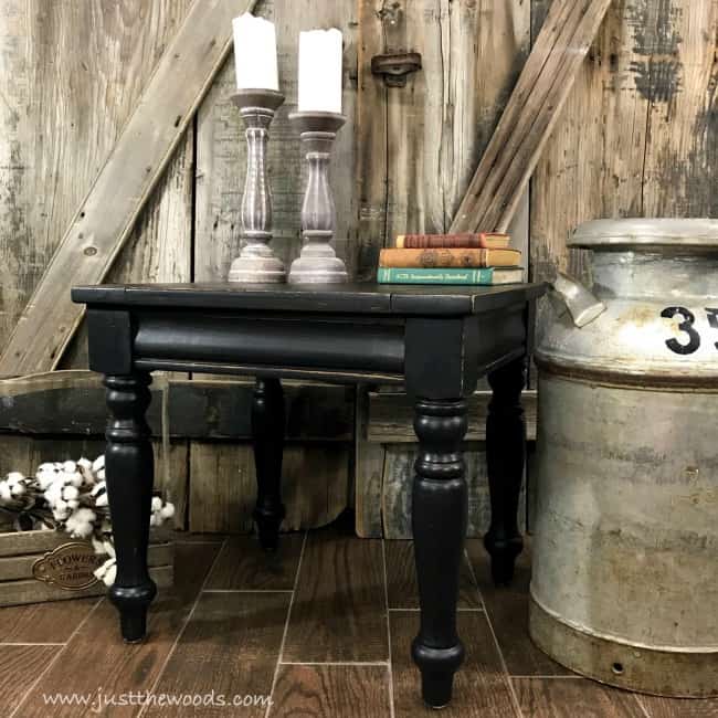 black distressed furniture, distressed black furniture, painted furniture, black painted furniture