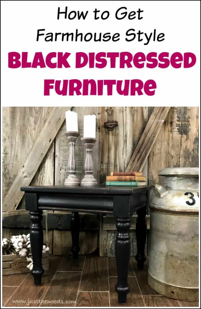 Beautiful DIY Pottery Barn Black Paint Finish (Distressed Black Paint Look)  - Abbotts At Home