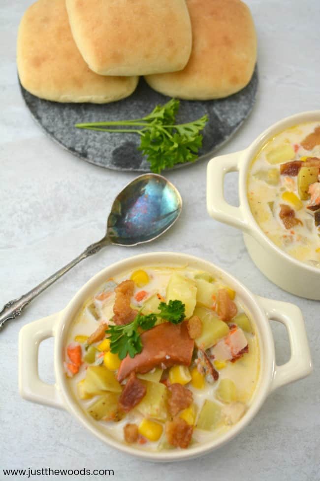 winter soups, corn chowder, lobster chowder, best soups, soup recipes