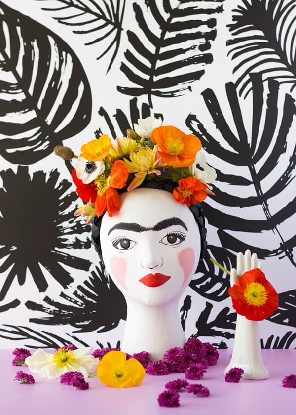 head vase, diy vases, vase ideas, decorating flower vase, diy decorative vase