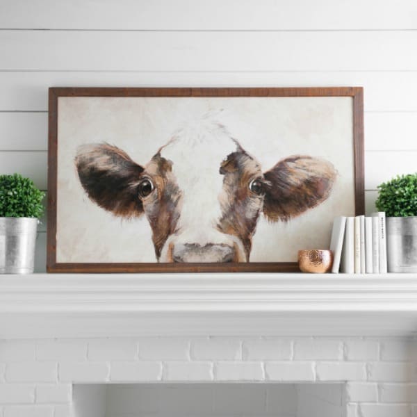 farmhouse wall art, cow art print, farm decor