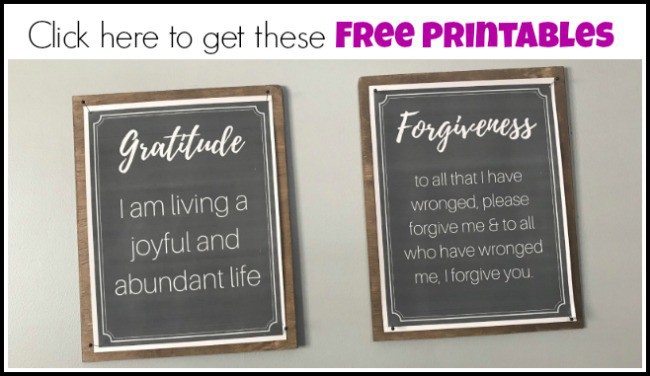 free printables, affirmation printables