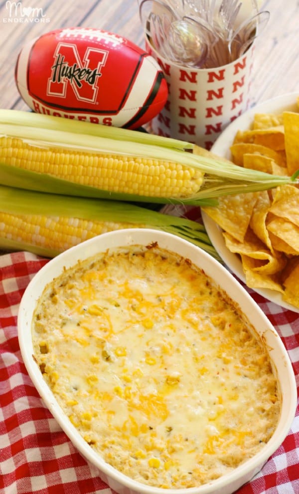 hot corn dip, game day dips, super bowl party dips, dips and appetizers