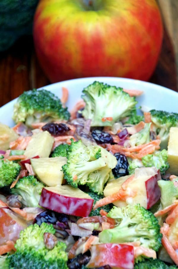 summer salad recipes, broccoli apple salad, healthy salad recipes