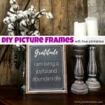 How to Make a DIY Picture Frame for Art Prints with Free Printables