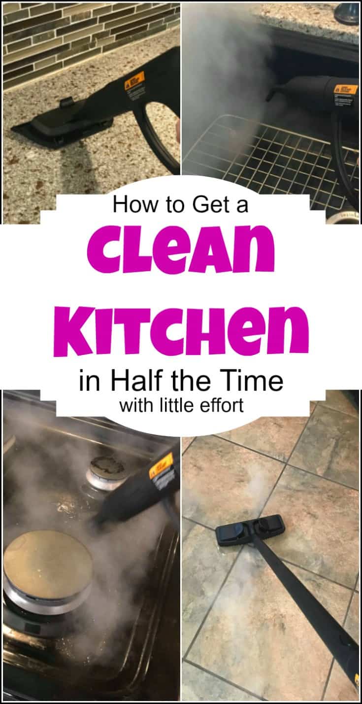 Get a Clean Kitchen in Half the Time & With Less Effort and no harsh chemicals. No one likes to clean the kitchen, but its necessary. Let it also be easy with a HomeRight steam machine. | clean kitchen | how to clean the kitchen | kitchen cleaning | best way to clean the kitchen | kitchen cleaning tips | 