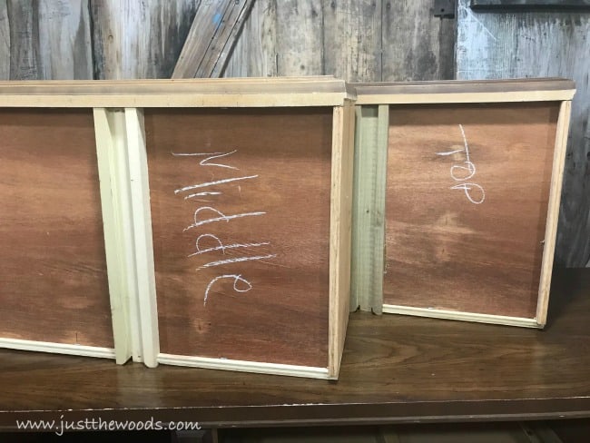 how to paint furniture, label drawers, prep furniture for paint