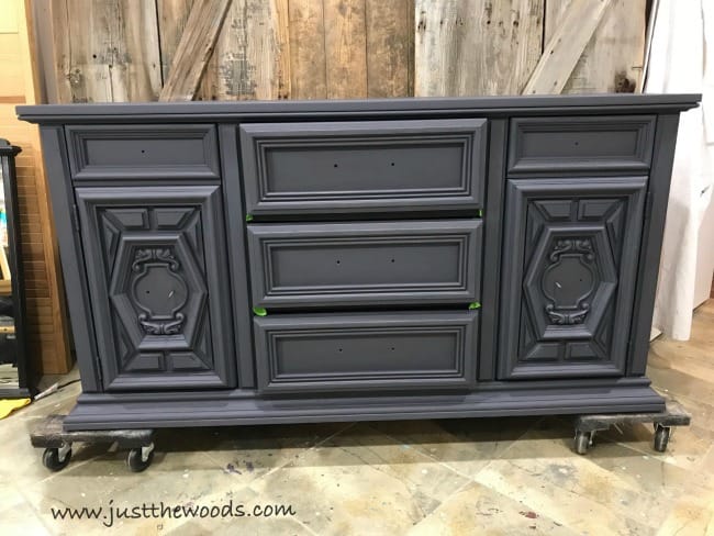 painted furniture, painted buffet, how to layer paint