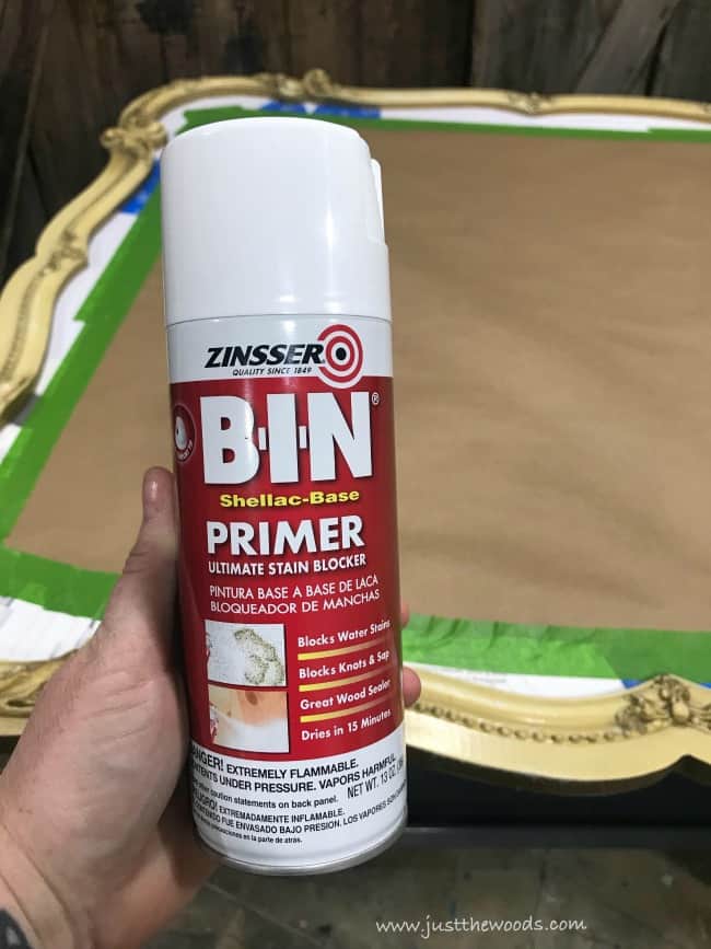 spray primer, bin primer, shellac based primer, primer before paint