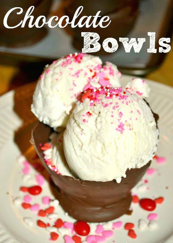 valentines day chocolate recipes, chocolate bowls, chocolate for valentines day