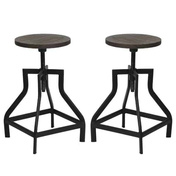 farmhouse decor, farmhouse stools, metal stools, industrial farm style stools