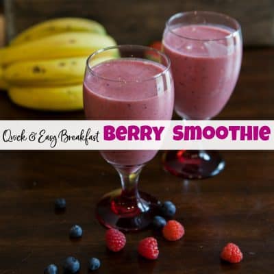 How to Make a Healthy Breakfast Mixed Berry Smoothie