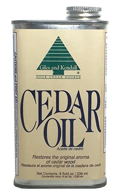 cedarolja, ta tillbaka cedar doft till cedar chest