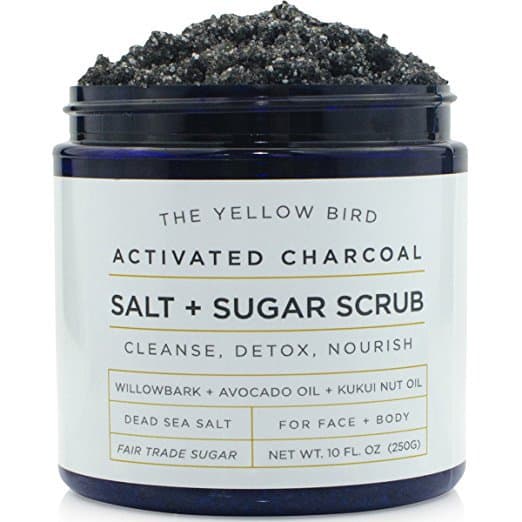 charcoal sugar scrub