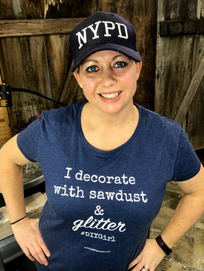 sawdust, glitter, diy t shirts