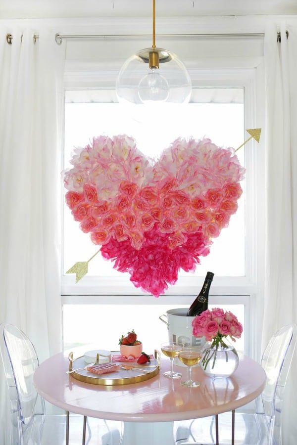 ombre heart projects, diy home decor ideas, home decor ideas, ombre diy decor ideas