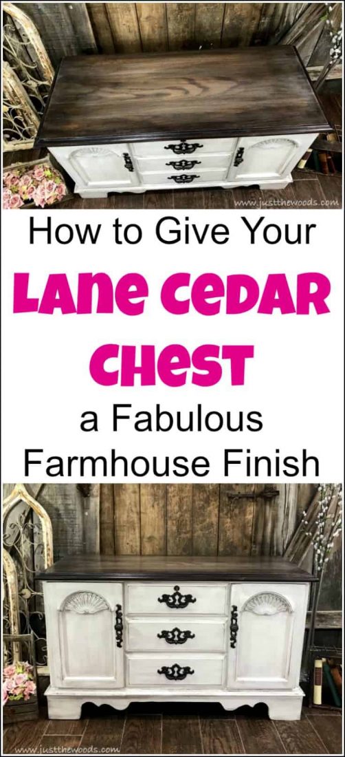 Give your vintage Lane cedar chest a painted furniture makeover. Combine chalk paint with stain for a farmhouse finish. Find painted hope chest ideas, painted furniture, lane chest redo, painted lane chest, refinished lane cedar chest, how to paint a cedar chest, painted hope chest, how to refinish an old cedar chest, how to paint a lane cedar chest, painted furniture makeover, painted furniture before and after, lane cedar hope chest, lane hope chest, how to paint furniture farmhouse style, painted cedar chest.