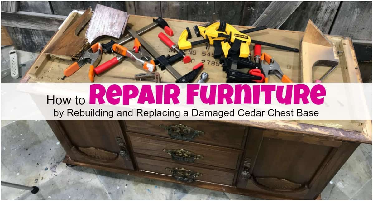 repair cedar chest, repair damaged furniture