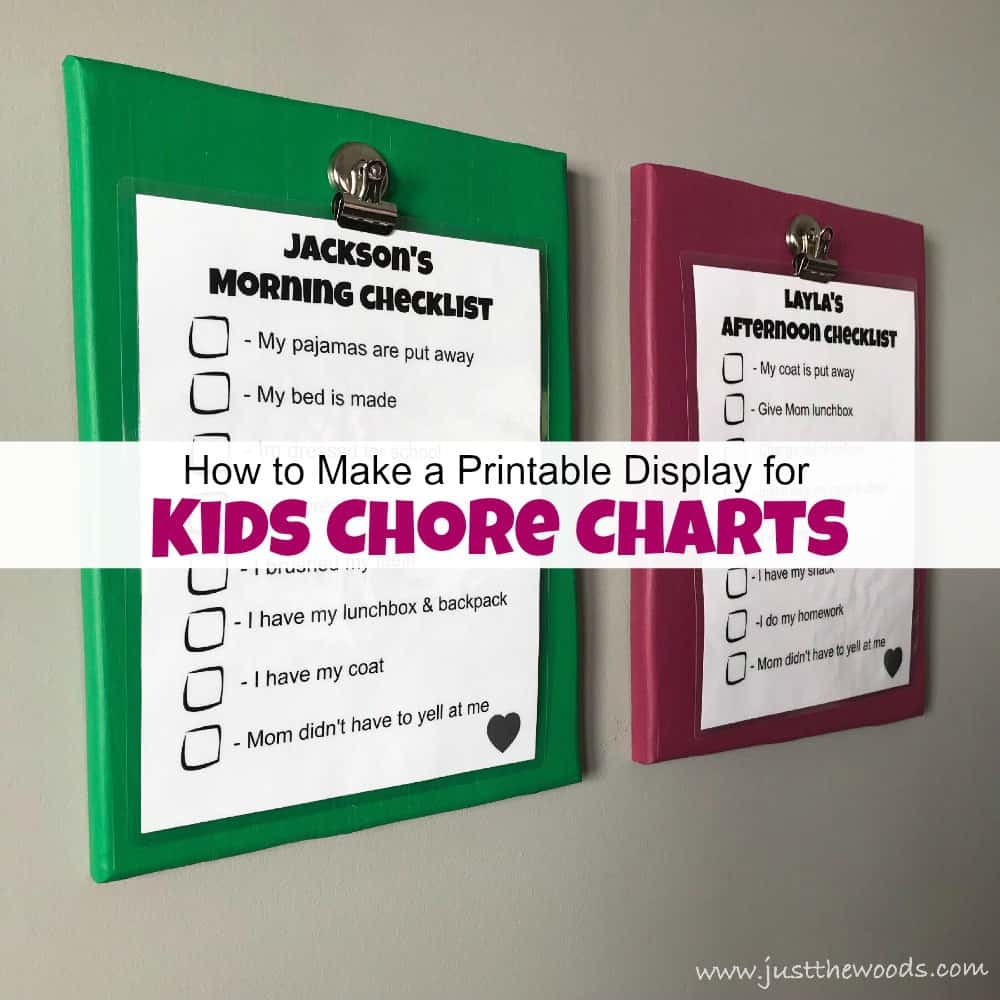 How To Make A Chore Chart For Kids