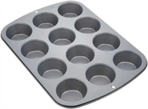 muffin pan, muffin tin, blueberry oat muffins