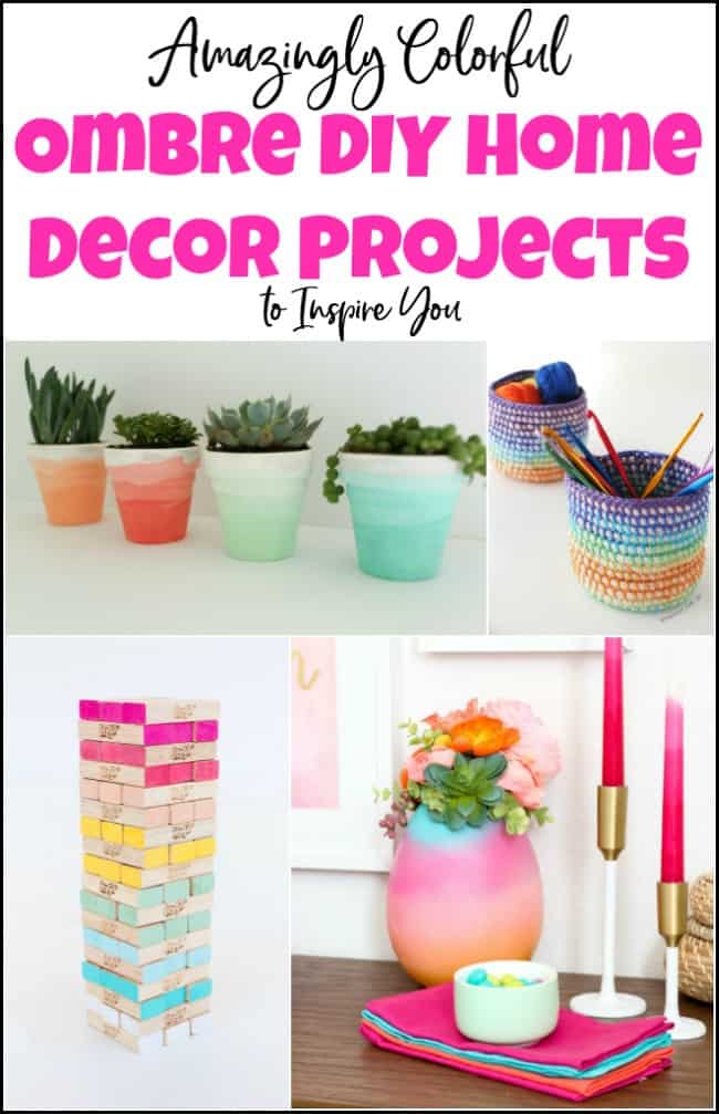 ombre home decor, diy ombre, diy home decor projects, diy decor projects