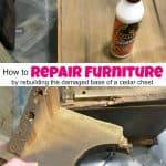 How to Save & Repair Furniture by Rebuilding the Damage Area