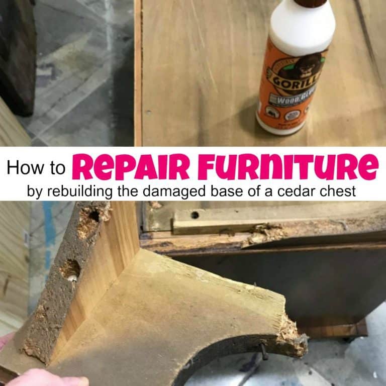 How to Save & Repair Furniture by Rebuilding the Damage Area