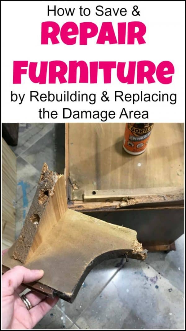 How to Save & Repair Furniture by Rebuilding the Damage Area