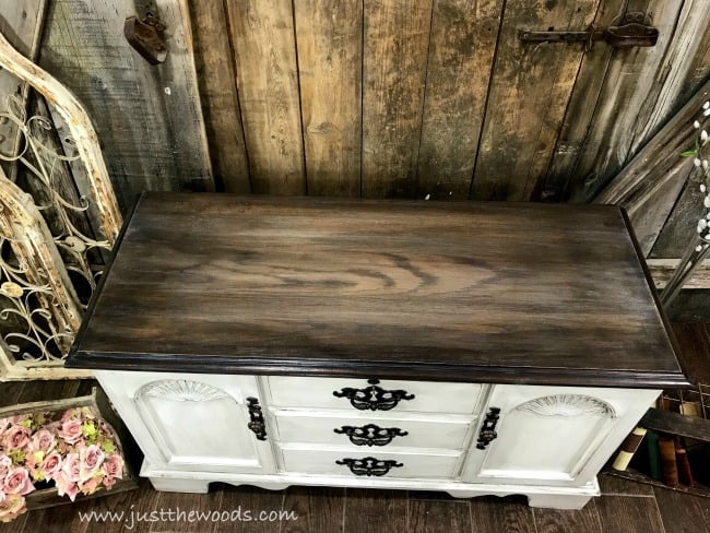 farmhouse stain finish, weathered stain, painted cedar chest, lane cedar hope chest