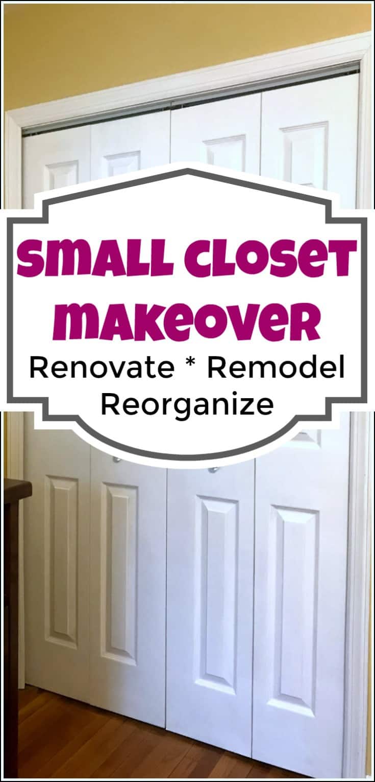 Organizing a small closet can be tricky. Here are my best ever solutions for small closet organization as well as how to organize shoes in a small closet. With a small closet organizer, you can fit more than you think. organize small closet, organizing small closet, how to organize a small closet