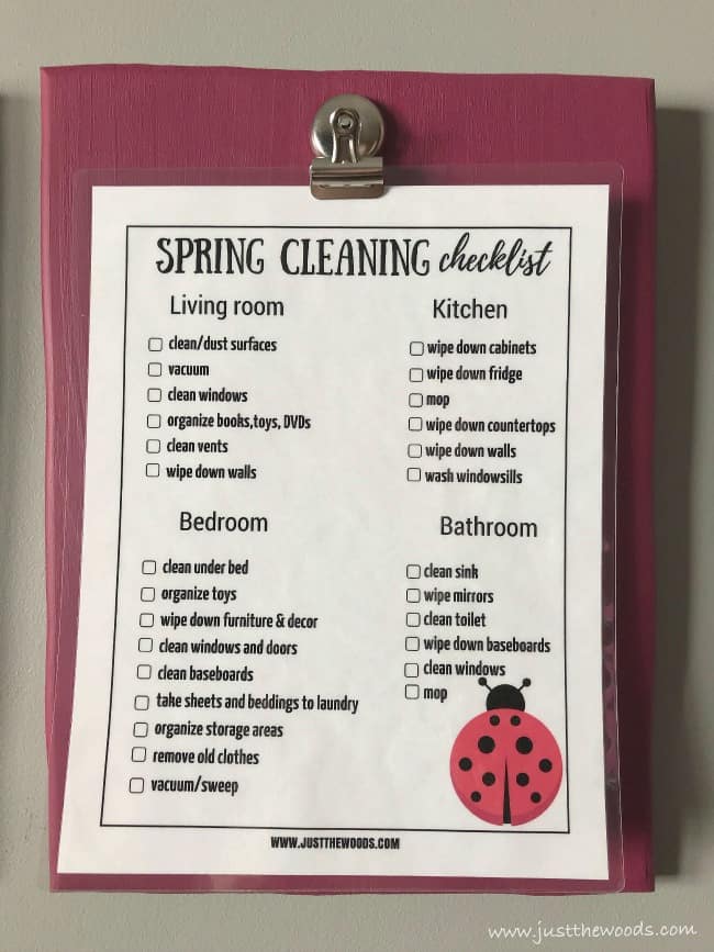 Spring cleaning checklist, cleaning checklist printable, chore chart printable, cleaning printable, spring cleaning printable
