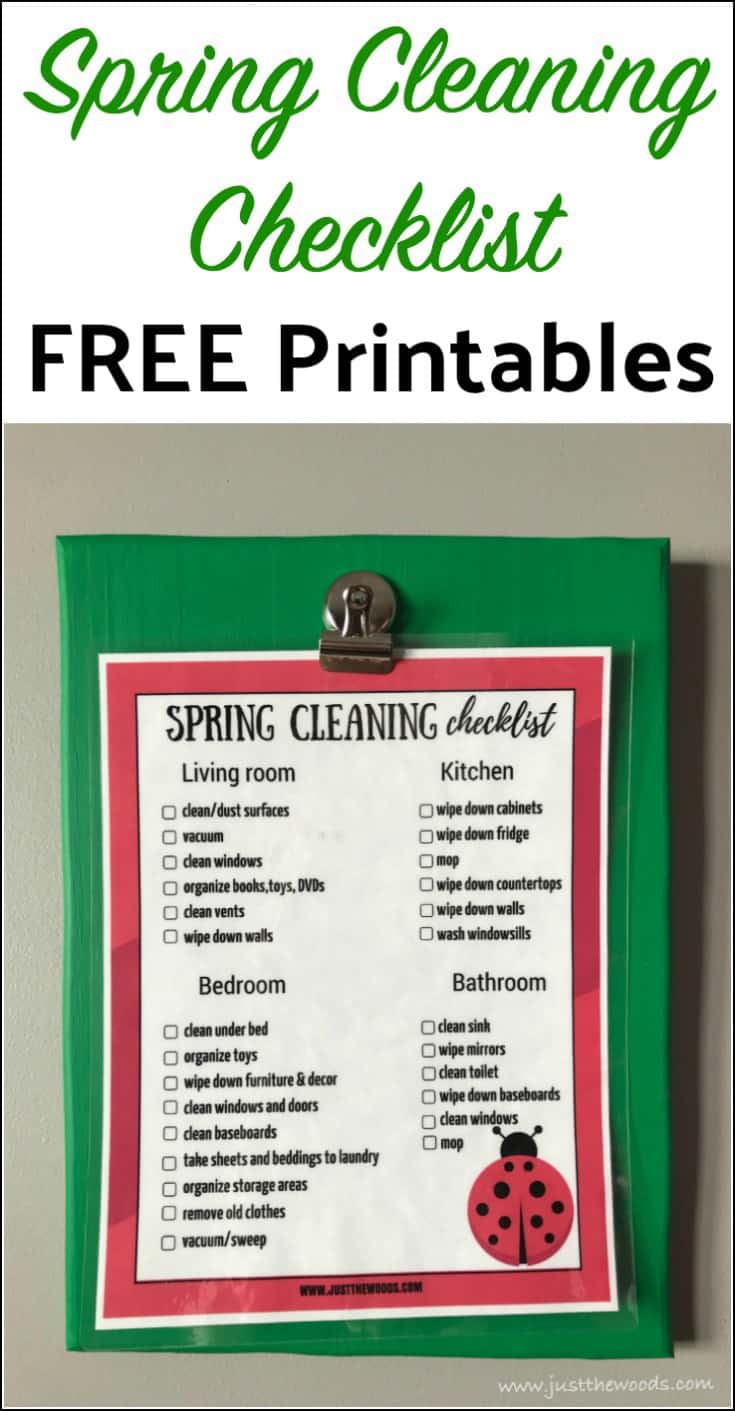 spring cleaning checklist, free cleaning checklist printable