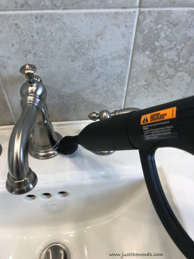 how to clean bathroom faucet, clean bathroom sink, cleaning the bathroom