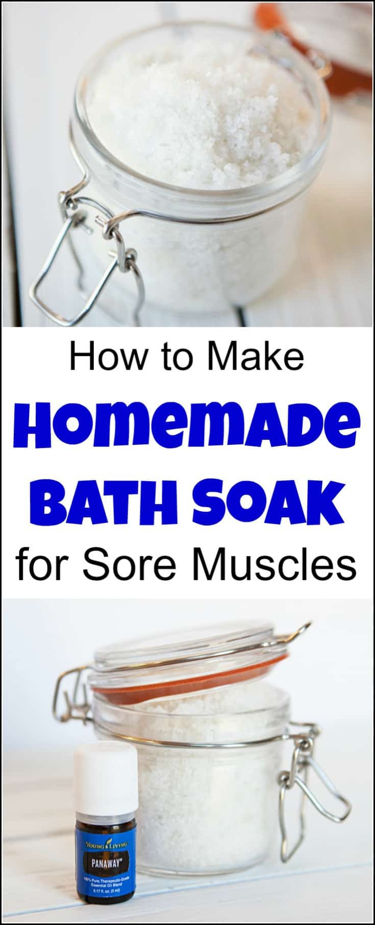 This homemade bath soak for sore muscles will help alleviate sore muscles and other minor physical discomforts. You will love this homemade bath soak if you work out, go to the gym, garden, chase children or hey anything that may give you sore muscles. homemade bath soak recipe, DIY bath soak, bath soak for sore muscles, sore muscle soak, muscle relaxing bath, soothing bath, bath for sore muscles, essential oils for sore muscles bath, epsom salt bath soak, epsom salt bath for sore muscles, 