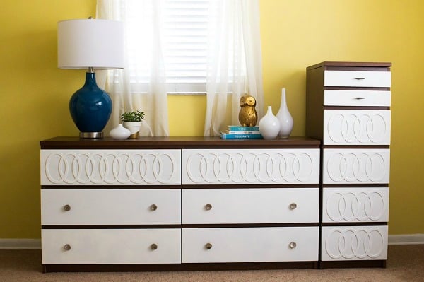 An Ikea dresser hack can transform a piece of basic flat furniture into so much more. Ikea hack ideas, Ikea dresser makeovers, furniture hacks, dresser makeovers, Ikea Malm dresser hack, Ikea hacks dresser, Ikea hemnes dresser hack, Ikea hack dresser, Ikea dresser hacks, Ikea rast dresser hack, Ikea rast hack, Ikea pine dresser, DIY dresser ideas, dresser ideas, painted furniture makeovers, furniture before and after