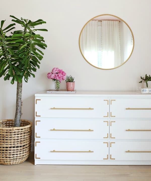 An Ikea dresser hack can transform a piece of basic flat furniture into so much more. Ikea hack ideas, Ikea dresser makeovers, furniture hacks, dresser makeovers, Ikea Malm dresser hack, Ikea hacks dresser, Ikea hemnes dresser hack, Ikea hack dresser, Ikea dresser hacks, Ikea rast dresser hack, Ikea rast hack, Ikea pine dresser, DIY dresser ideas, dresser ideas, painted furniture makeovers, furniture before and after