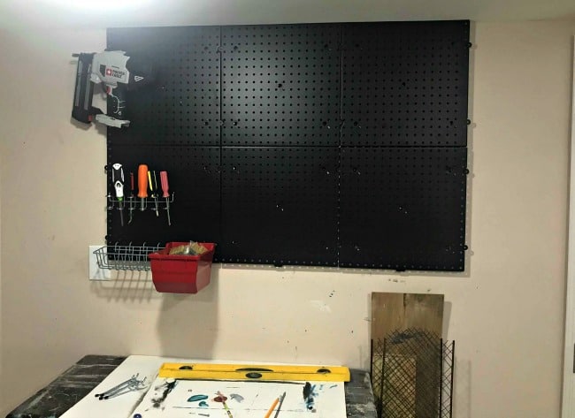 pegboard wall, pegboard tool organization ideas, pegboard tool organizer, organizing tools, pegboard wall, Tool pegboard, pegboard tool holder, pegboard tool storage, tool pegboard ideas, pegboard storage, tool hanging board, pegboards, peg board organizer