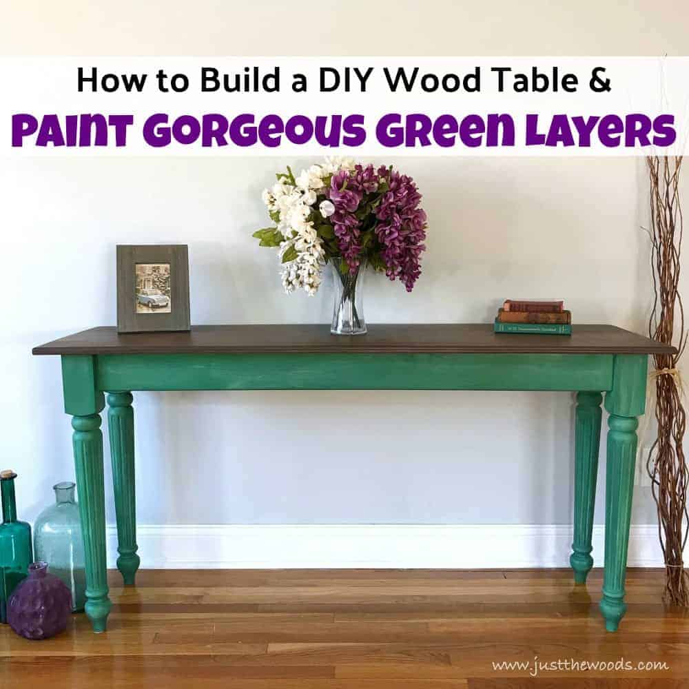 Painted wood table sales