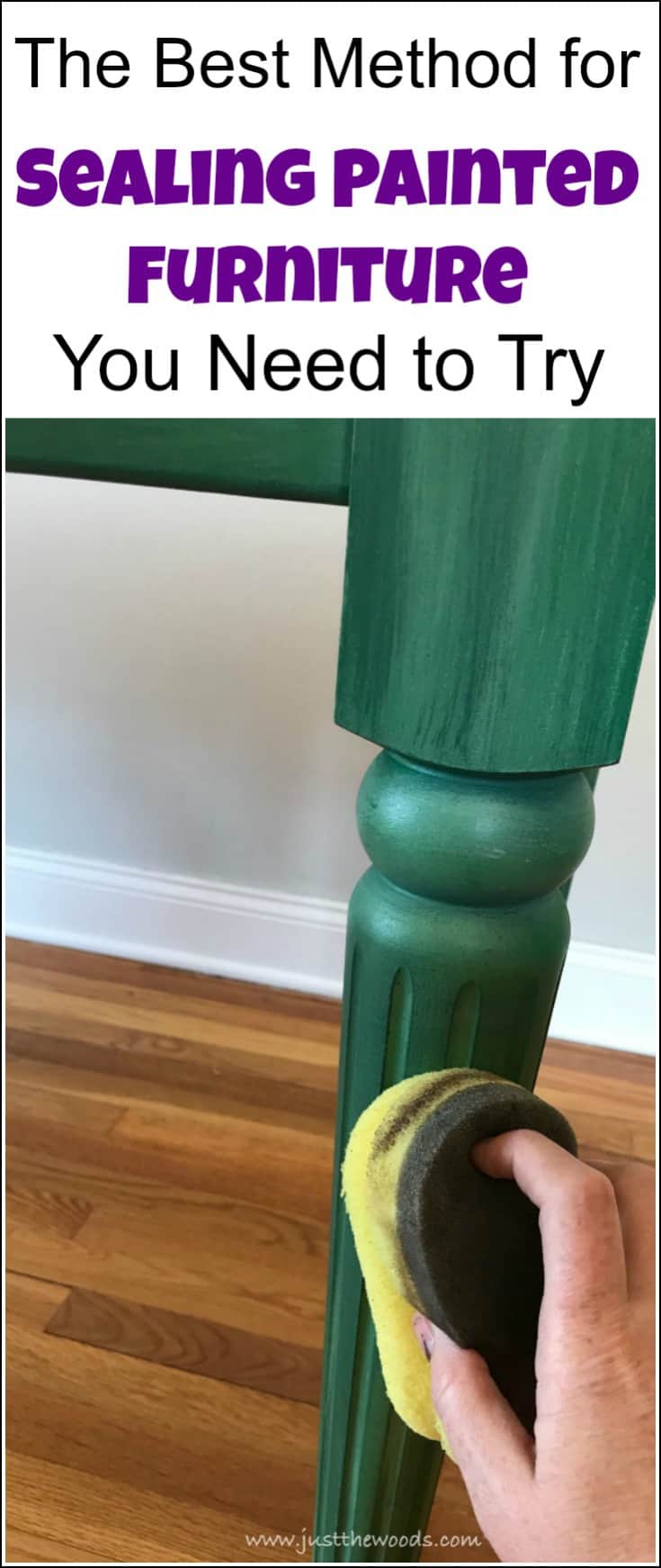 Sealing painted furniture and looking for the best top coat for painted furniture, or how to seal painted furniture? Look no further, this step by step tutorial with video walks you through how to seal painted wood using a sponge applicator. #furnituresealant #topcoatforpainted furniture #clearcoatforpaintedwood #chalkpainttopcoat #dixiebellepaint #gatorhide #paintedfurniture #sealingpaintedfurniture #furniturepainting