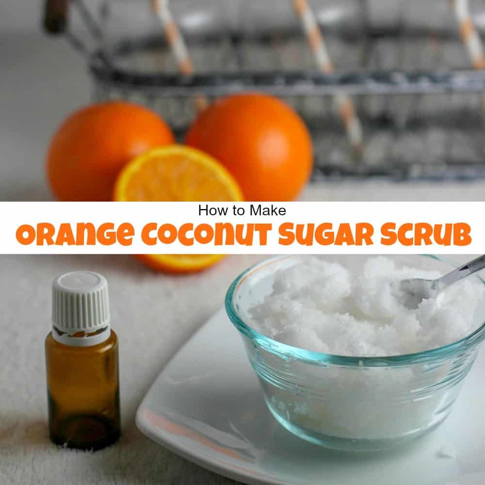 How to make orange coconut sugar scrub