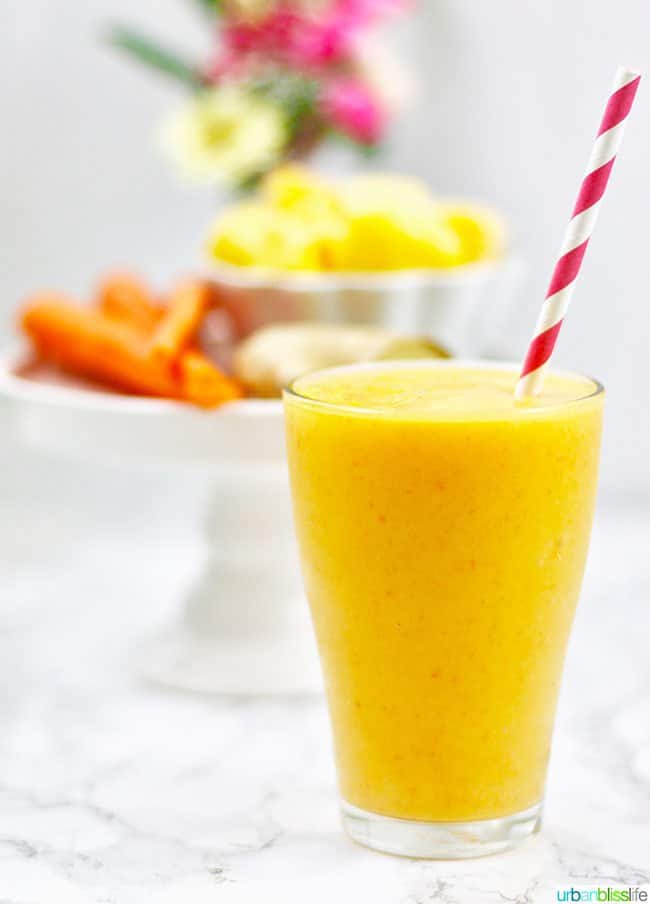 easy healthy smoothie recipes, mango carrot smoothie, healthy smoothie recipes, 