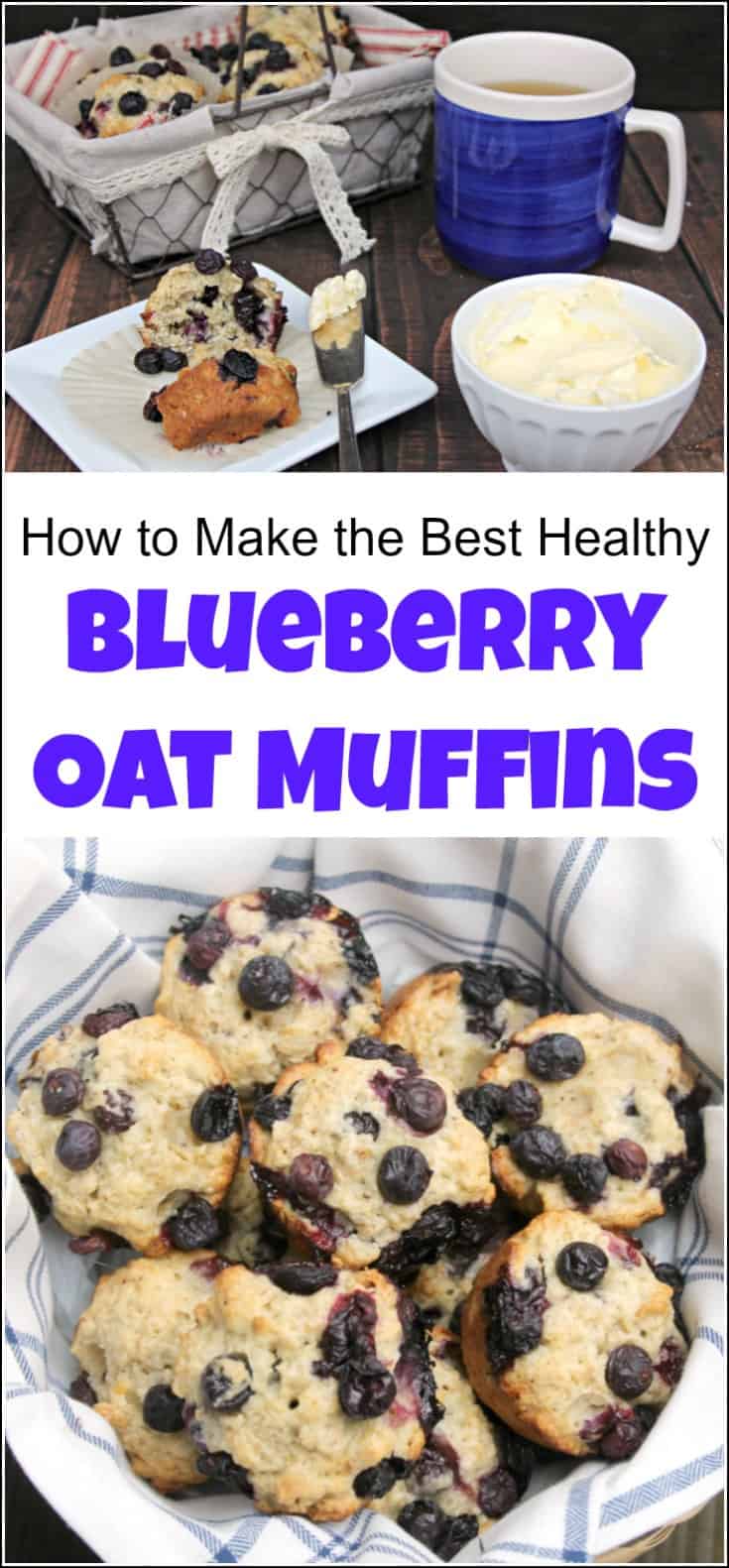 This healthy blueberry oat muffins recipe is delicious and easy to make. Plus they store well so they make a great grab and go snack. These can be adjusted for a gluten-free blueberry muffin option as well. #blueberryoatmuffins #blueberryoatmealmuffins #blueberrymuffinrecipe #healthyblueberrymuffins #healthyblueberrymuffinrecipe #healthyblueberryoatmealmuffins